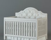 现代实木婴儿床 max2012 带贴图