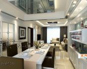 亮丽的现代客厅模型-3D2009材质灯光-贴图
