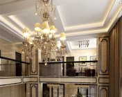 现代中式复式客厅+餐厅 max2012 带贴图灯光材质+效果图
