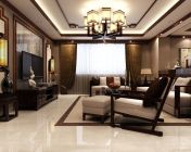 中式风格客餐厅+max2011版+材质+灯光+贴图+效果图