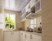 简欧吸塑门板暖色厨房-max2012-贴图材质灯光齐全