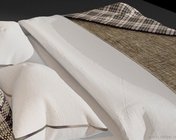 现代风格双人床 MAX2013版 贴图灯光材质齐全