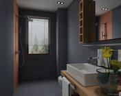 现代灰色系卫生间 Max2012 带贴图+效果图