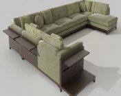 一组客厅沙发组合模型