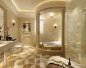 欧式别墅卫生间浴室3d模型-MAX 2009带贴图