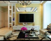 混搭风现代客厅-max09-贴图灯光材质齐全