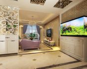 简欧客餐厅+玄关-09版-带贴图+效果图
