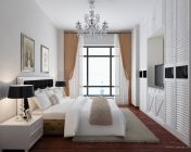 白色调卧室模型-max2009-带贴图+效果图