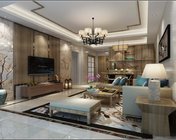 新中式客餐厅 max2012 带贴图+效果图
