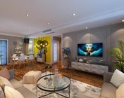 现代客餐厅 max2014,VRay3 带贴图+效果图