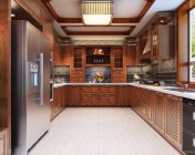 金牌橱柜别墅厨房模型 max2009 带贴图+效果图