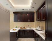 实木橱柜厨房(中式回字纹) max2012版 贴图灯光材质全