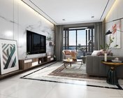 现代客餐厅 max2012 贴图灯光材质齐全+效果图