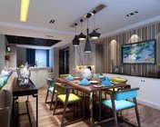 美艳的后现代客餐厅 max2010 贴图灯光全+效果图