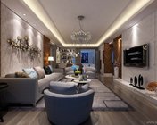 现代客厅+餐厅 max2012 带贴图+效果图