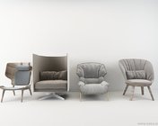 4款休闲椅模型 max2014 带贴图
