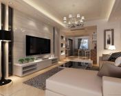 现代简约客厅+餐厅-max2009-贴图材质灯光齐全+效果图