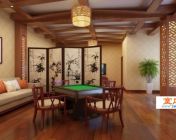 中式风格棋牌室3dmax2009有图有材质